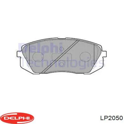 Pastillas de freno delanteras LP2050 Delphi