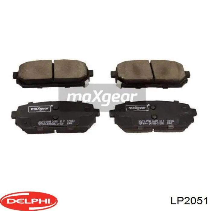 Колодки дисковые  Delphi LP2051 цена, от 16.20 USD