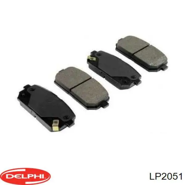 Купить LP2051 Delphi Колодки тормозные задние, дисковые