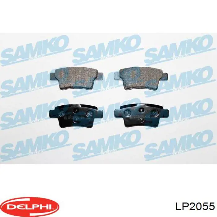 Купить LP2055 Delphi Колодки тормозные задние, дисковые