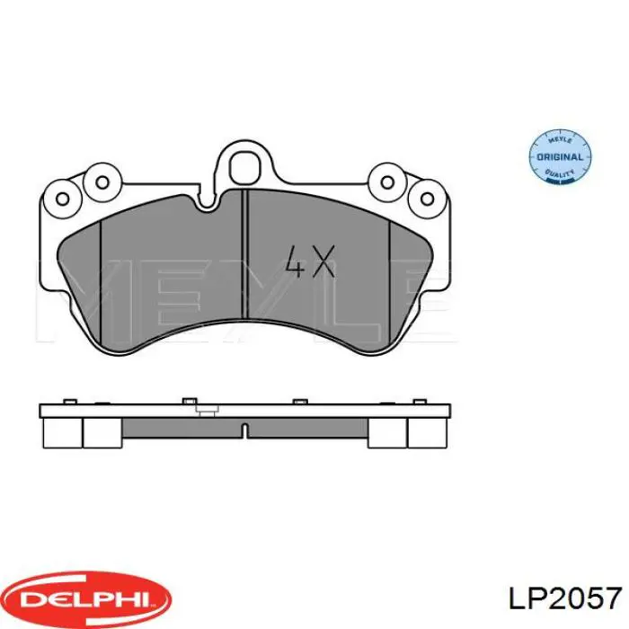 Передние тормозные колодки LP2057 Delphi