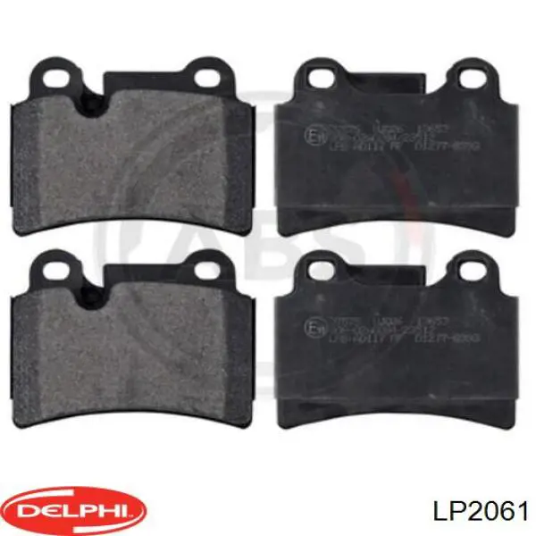 Купить LP2061 Delphi Колодки тормозные задние, дисковые