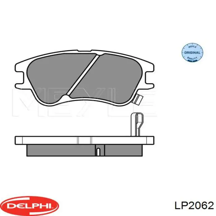 LP2062 Delphi колодки тормозные передние дисковые