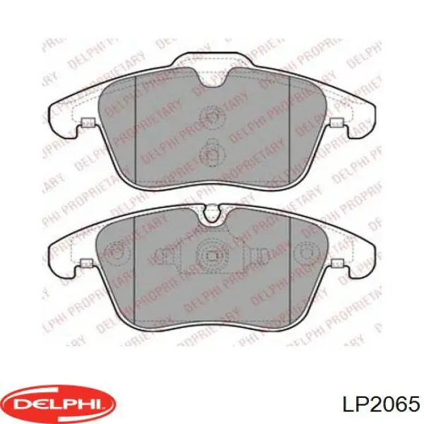 LP2065 Delphi колодки тормозные передние дисковые