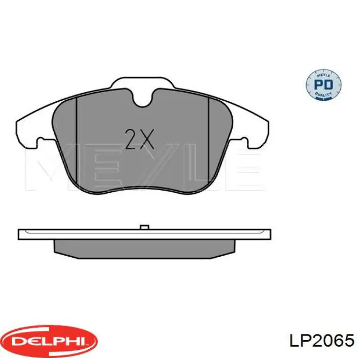 Купить LP2065 Delphi Колодки тормозные