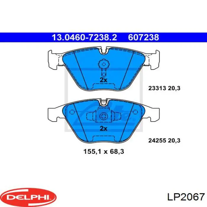 Колодки Delphi LP2067 цена, от 56.74 USD