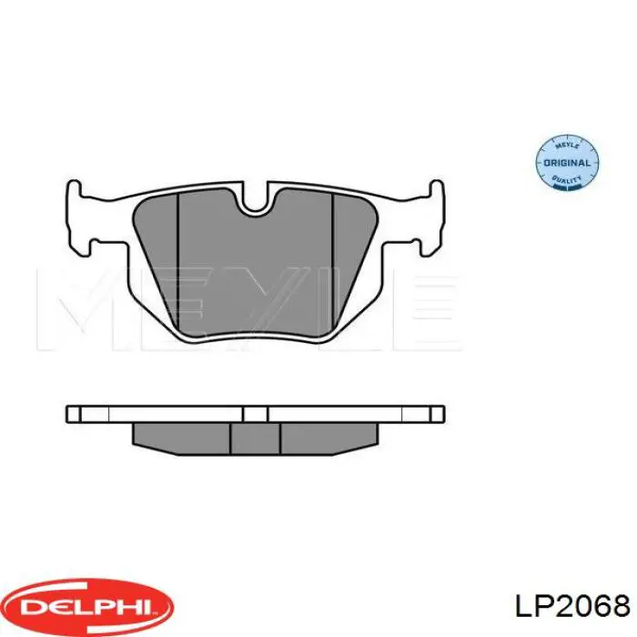 Колодки дисковые  Delphi LP2068 цена, от 28.45 USD