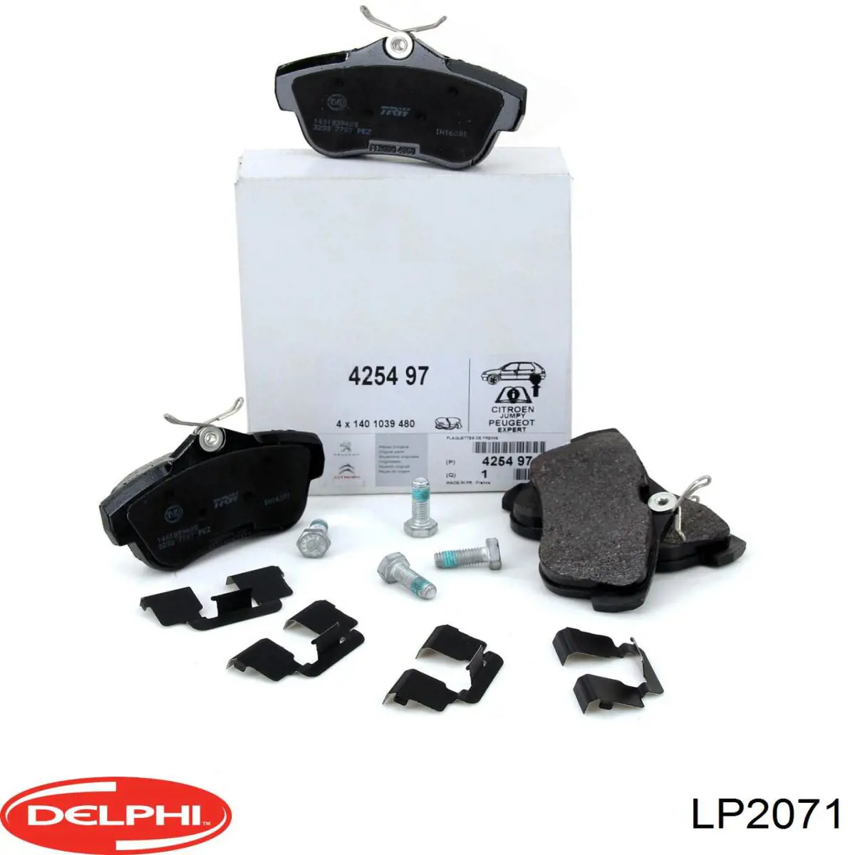 Купить LP2071 Delphi Колодки тормозные задние, дисковые
