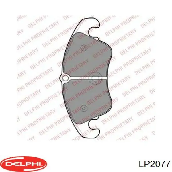 LP2077 Delphi передние тормозные колодки