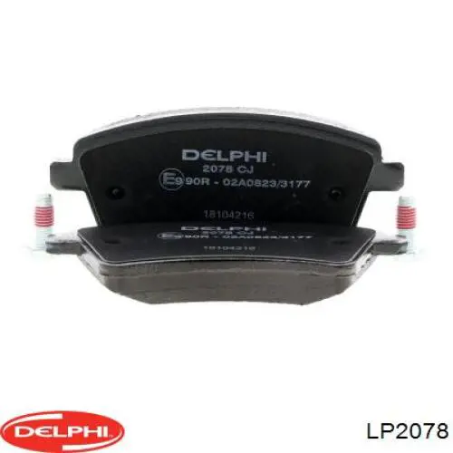 Передние тормозные колодки LP2078 Delphi