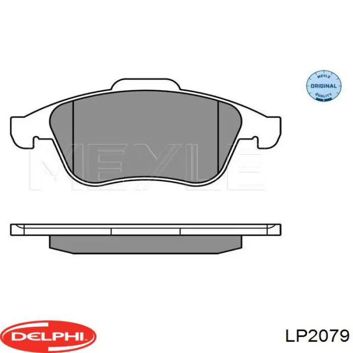 Передние тормозные колодки LP2079 Delphi