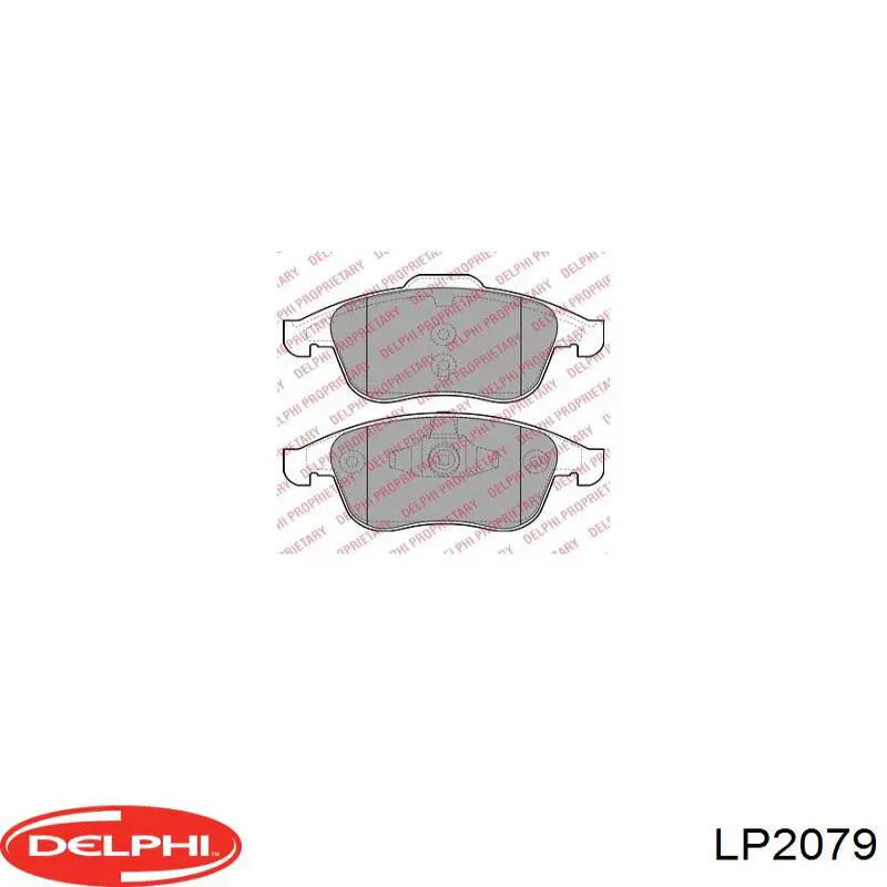 Колодки Delphi LP2079 цена, от 26.18 USD