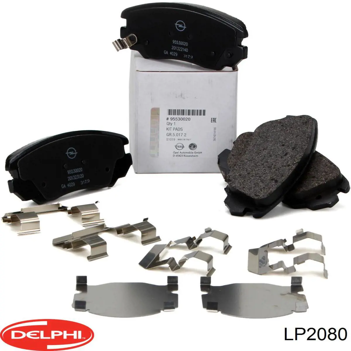 Купить LP2080 Delphi Колодки тормозные