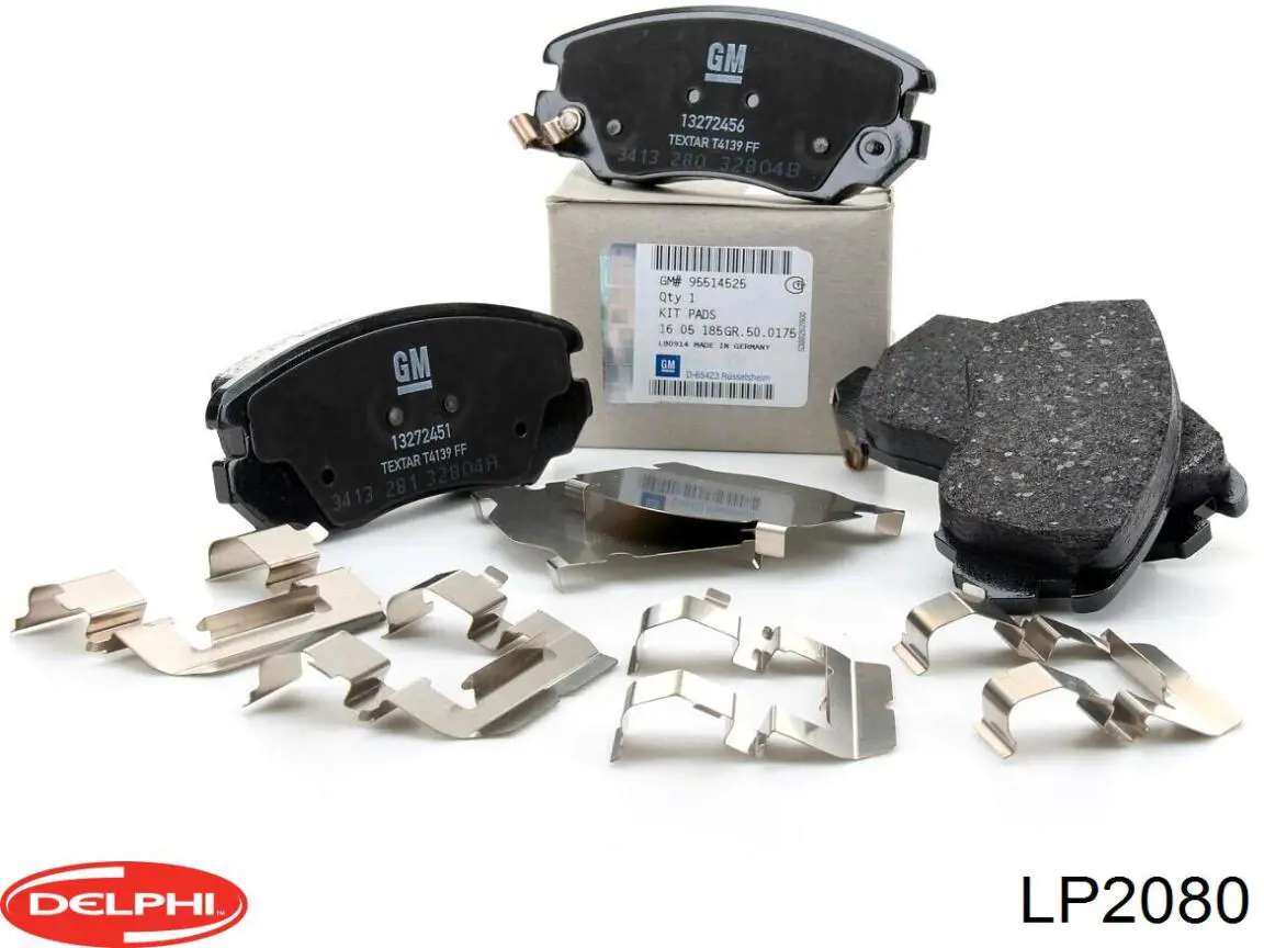 Передние тормозные колодки LP2080 Delphi