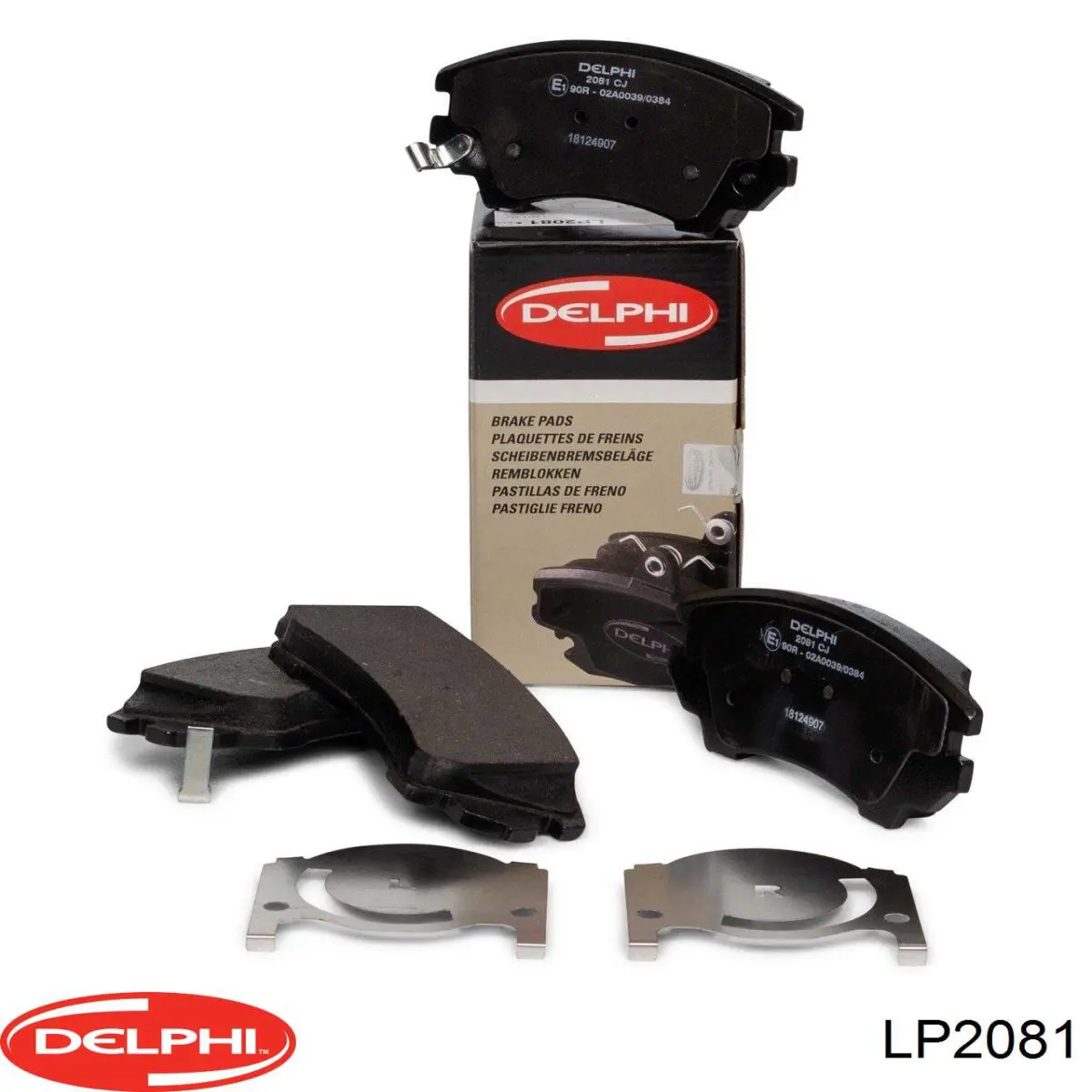 Передние тормозные колодки LP2081 Delphi