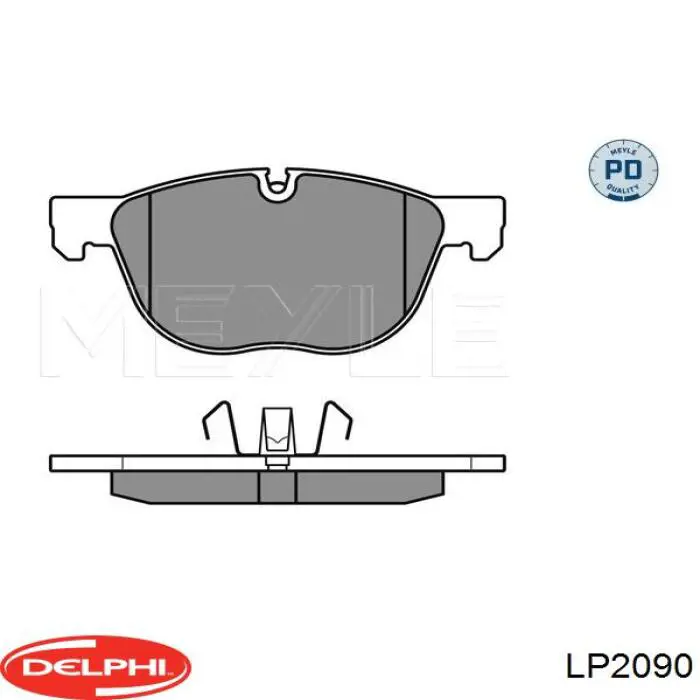 Купить LP2090 Delphi Колодки тормозные