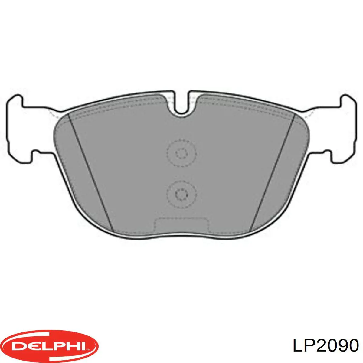 Передние тормозные колодки LP2090 Delphi