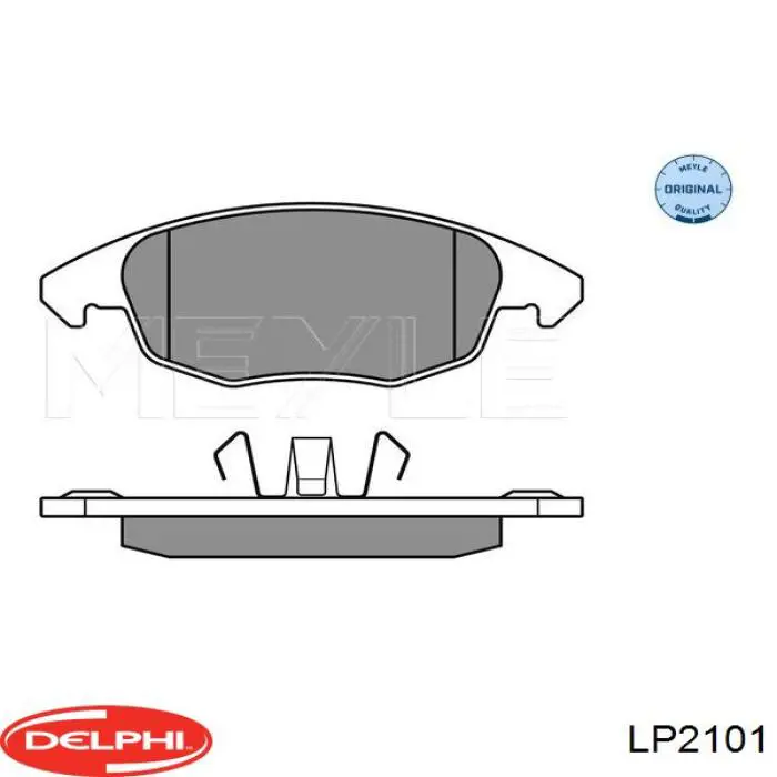 Передние тормозные колодки LP2101 Delphi