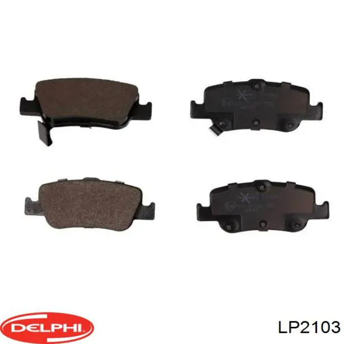 Купить LP2103 Delphi Колодки тормозные задние, дисковые