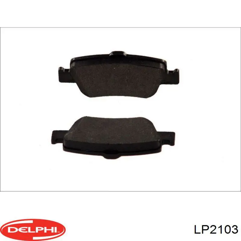 Задние тормозные колодки LP2103 Delphi