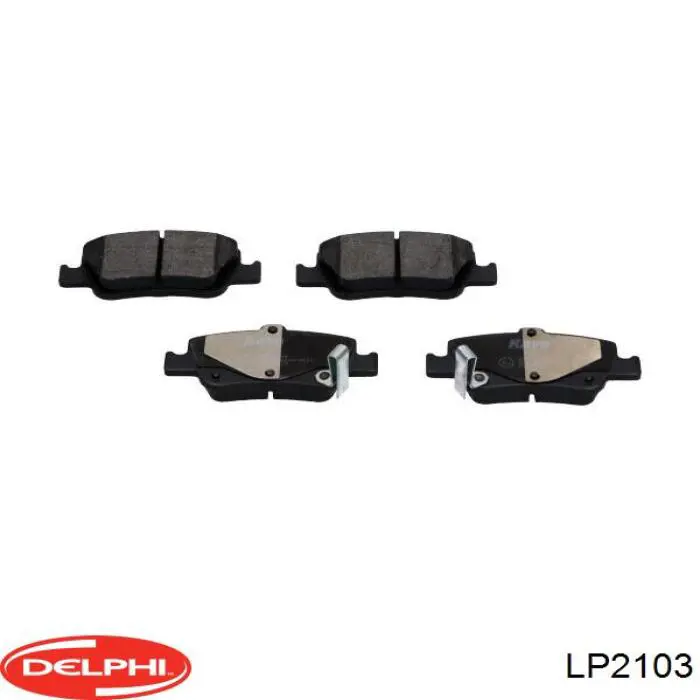 LP2103 Delphi Колодки тормозные дисковые комплект