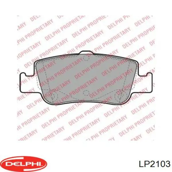 Колодки дисковые  Delphi LP2103 цена, от 16.74 USD