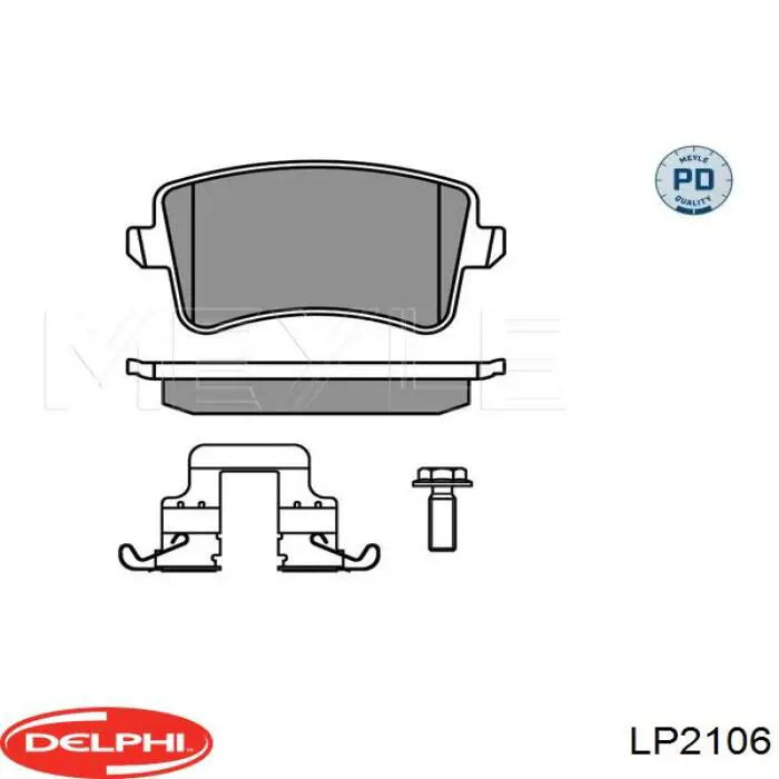 Колодки дисковые  Delphi LP2106 цена, от 36.11 USD