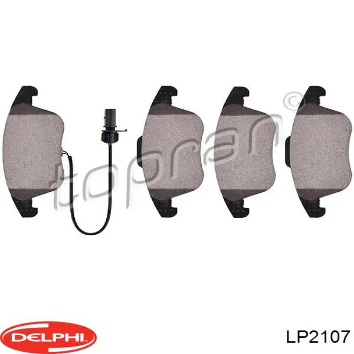 LP2107 Delphi колодки тормозные передние дисковые