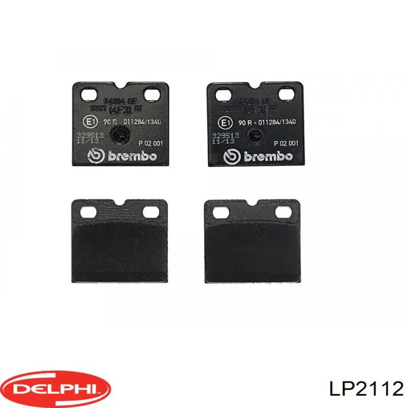 LP2112 Delphi колодки тормозные задние дисковые