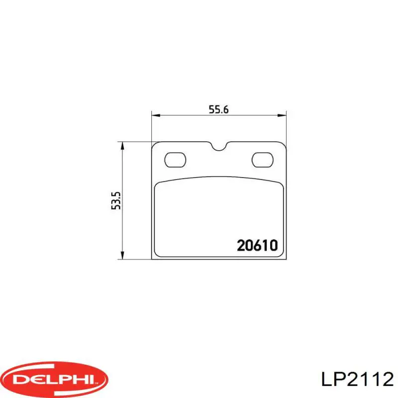 Купить LP2112 Delphi Колодки тормозные задние, дисковые