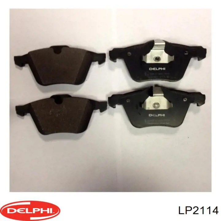 Колодки тормозные передние дисковые Delphi LP2114