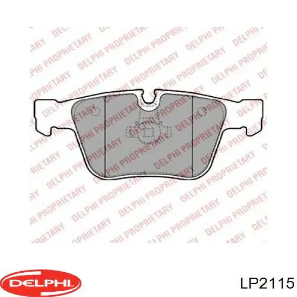 LP2115 Delphi колодки тормозные задние дисковые