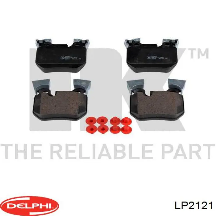 Колодки дисковые  Delphi LP2121 цена, от 34.05 USD