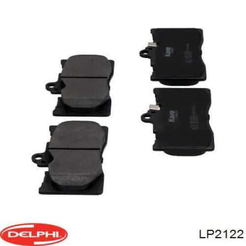 Купить LP2122 Delphi Колодки тормозные