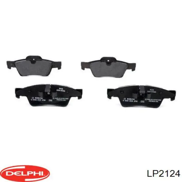 Купить LP2124 Delphi Колодки тормозные задние, дисковые
