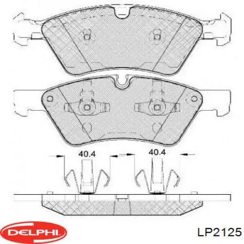 Купить LP2125 Delphi Колодки тормозные