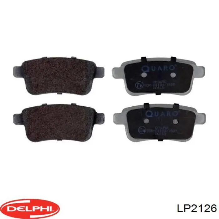 Задние дисковые колодки Delphi LP2126