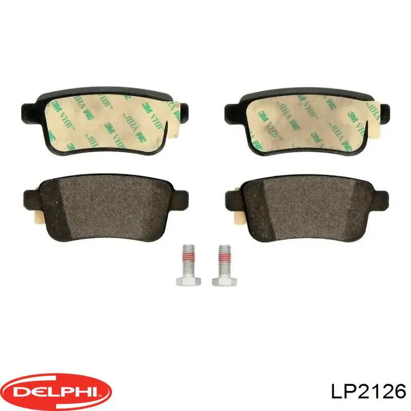 Купить LP2126 Delphi Колодки тормозные задние, дисковые