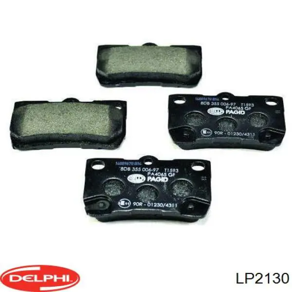 Купить LP2130 Delphi Колодки тормозные задние, дисковые