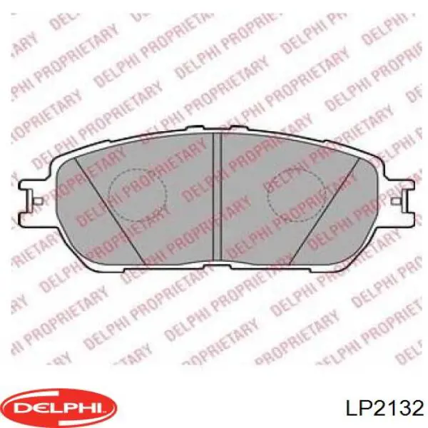 LP2132 Delphi колодки тормозные передние дисковые