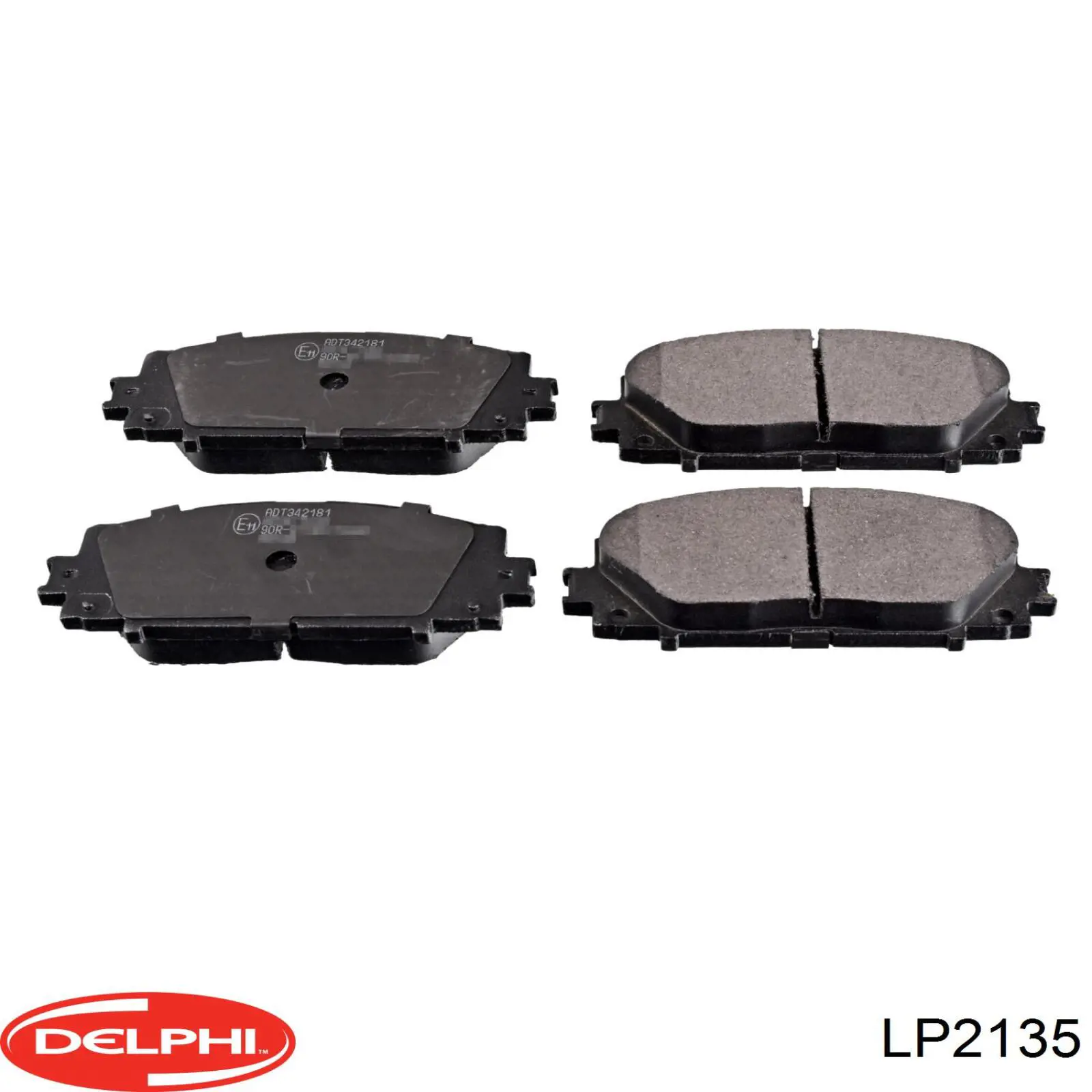 Передние тормозные колодки LP2135 Delphi