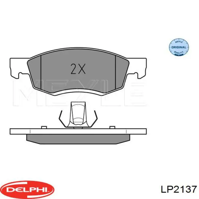 Передние тормозные колодки LP2137 Delphi