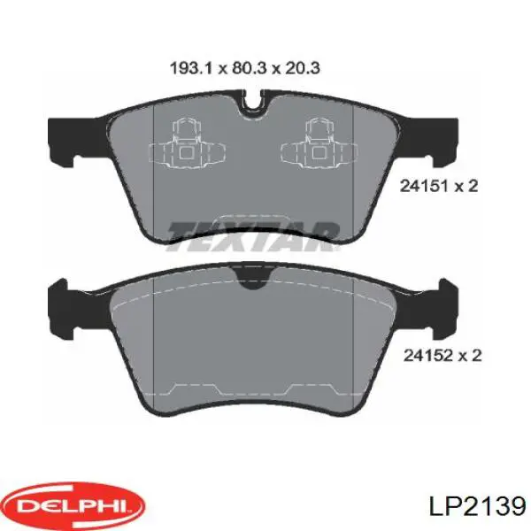 Колодки Delphi LP2139 цена, от 56.57 USD