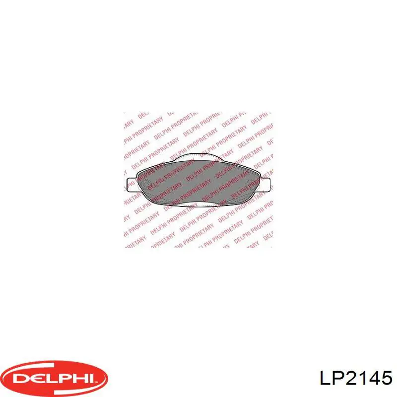Колодки тормозные задние дисковые Delphi LP2145