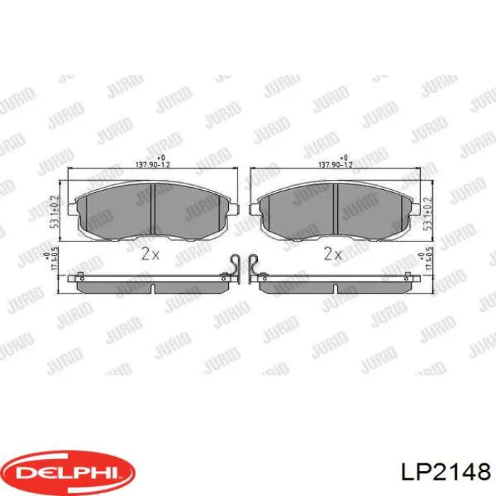 Колодки Delphi LP2148 цена, от 22.03 USD