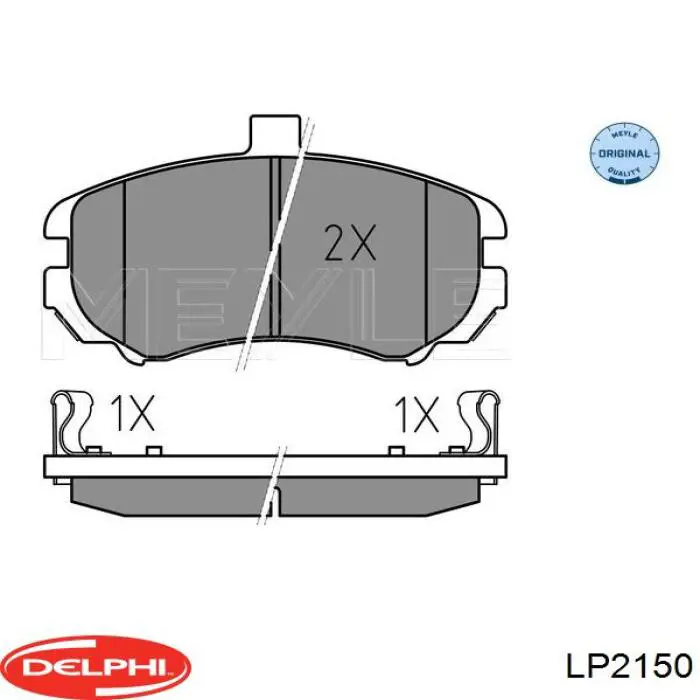 Передние тормозные колодки LP2150 Delphi