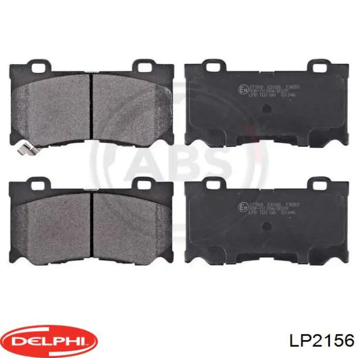 LP2156 Delphi колодки тормозные передние дисковые