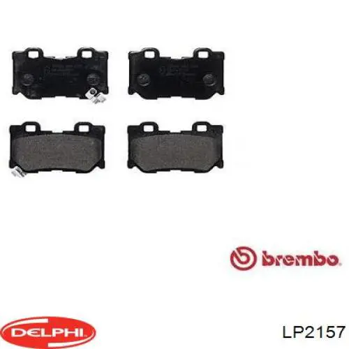 Купить LP2157 Delphi Колодки тормозные задние, дисковые