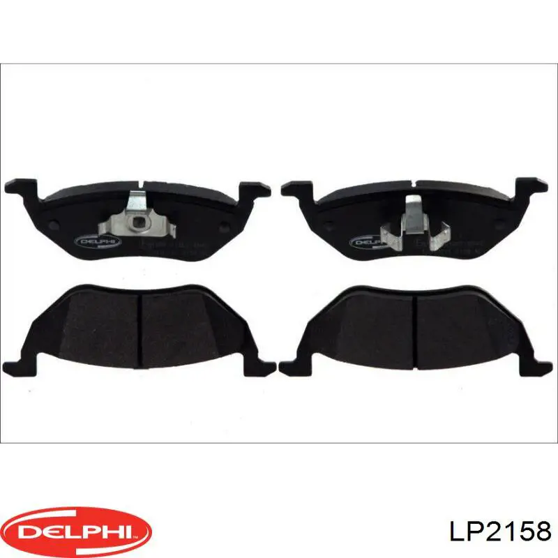 LP2158 Delphi колодки тормозные задние дисковые