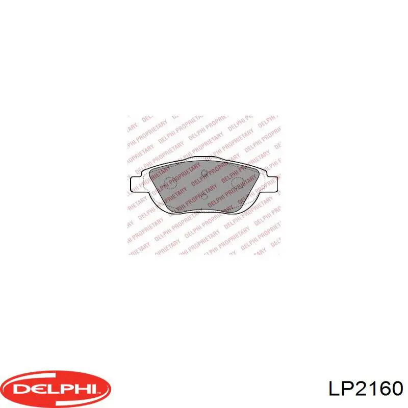 Купить LP2160 Delphi Колодки тормозные задние, дисковые